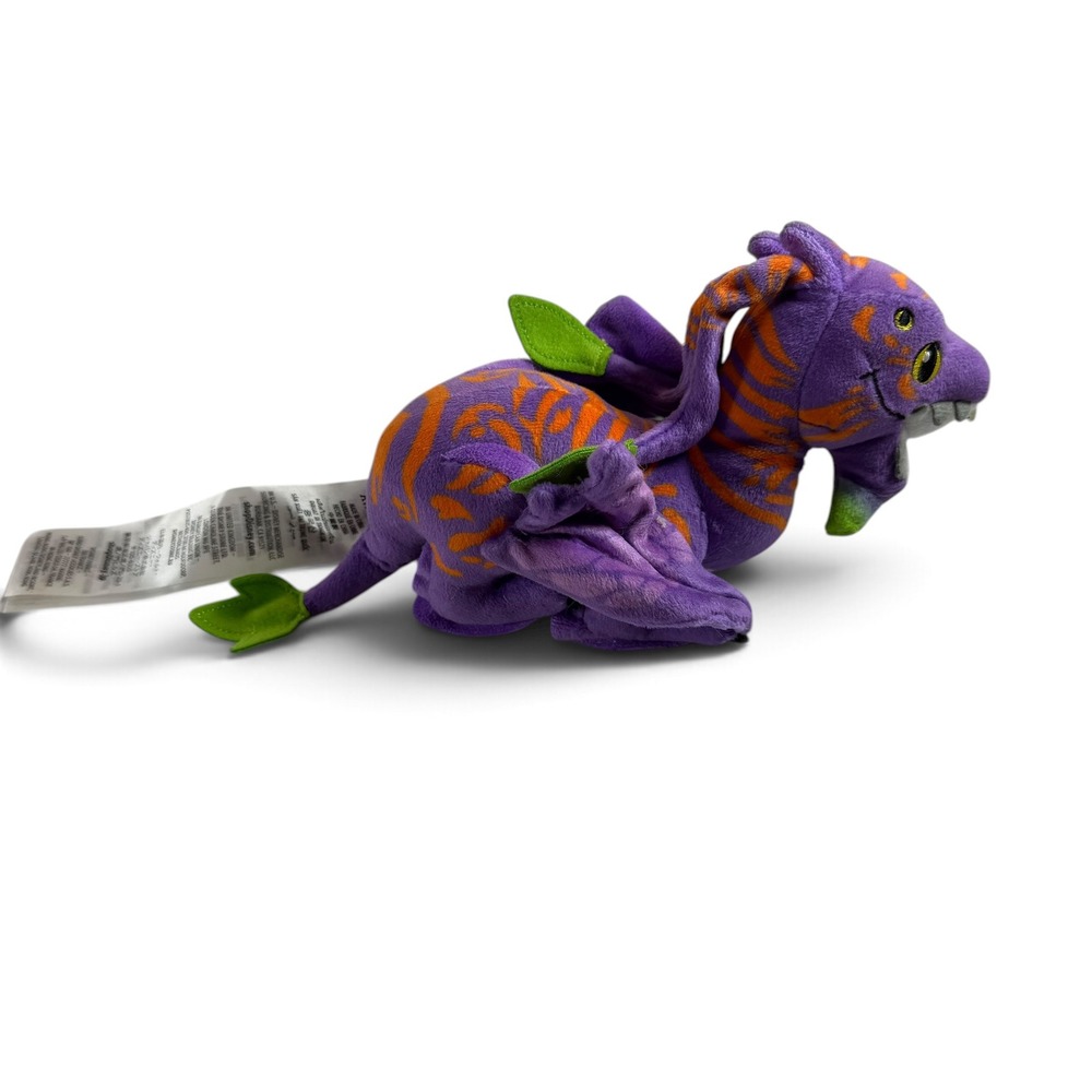 Disney Parks Avatar Banshee Plush Purple Orange Striped Pandora Stuffed Animal